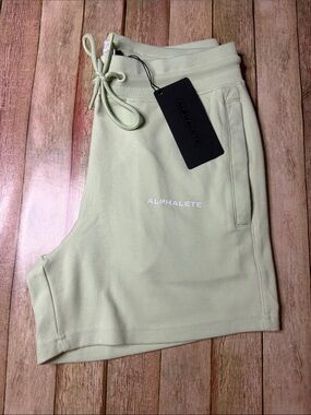 Alphalete Light green Drawstring Shorts
